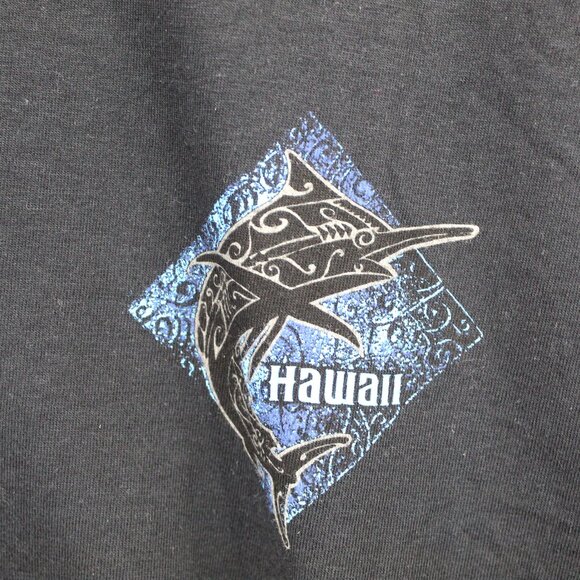 Vintage NWT Crazy Shirts 2000-2003 Hawaii T-Shirt XXL Tribal Diamond Black Y2K - Picture 2 of 5